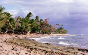 Windy coast in Puerto Rico